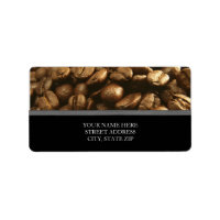Coffee Beans Address Labels