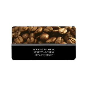 Coffee Beans Address Labels