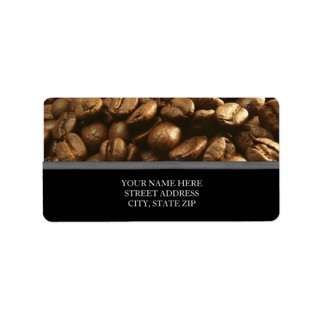 Coffee Beans Address Labels (Front)