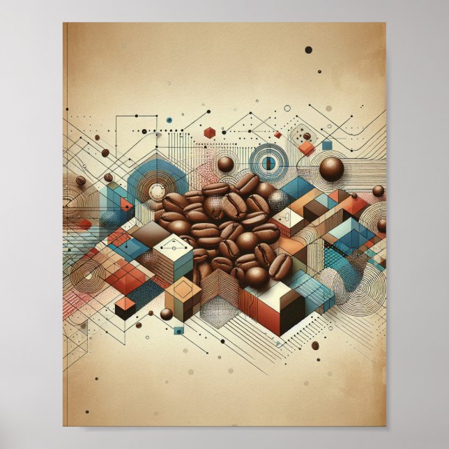 Coffee Beans Art Poster (Front)