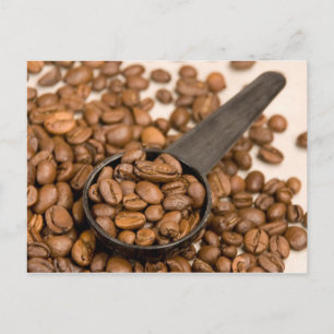 Coffee Beans Background Postcard