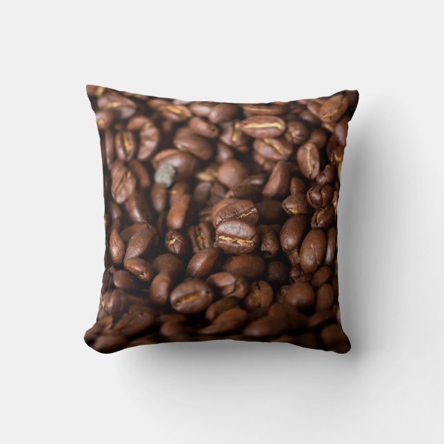 Coffee Beans Backgroundabstract, aroma, background Cushion (Front)