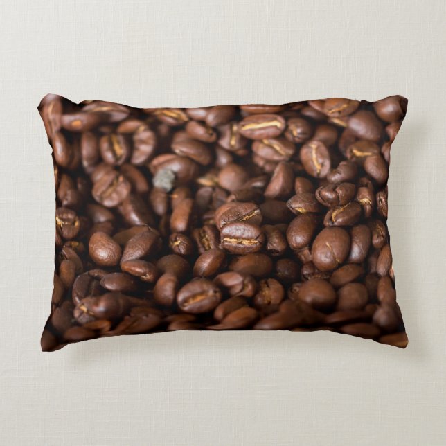 Coffee Beans Backgroundabstract, aroma, background Decorative Cushion (Front)