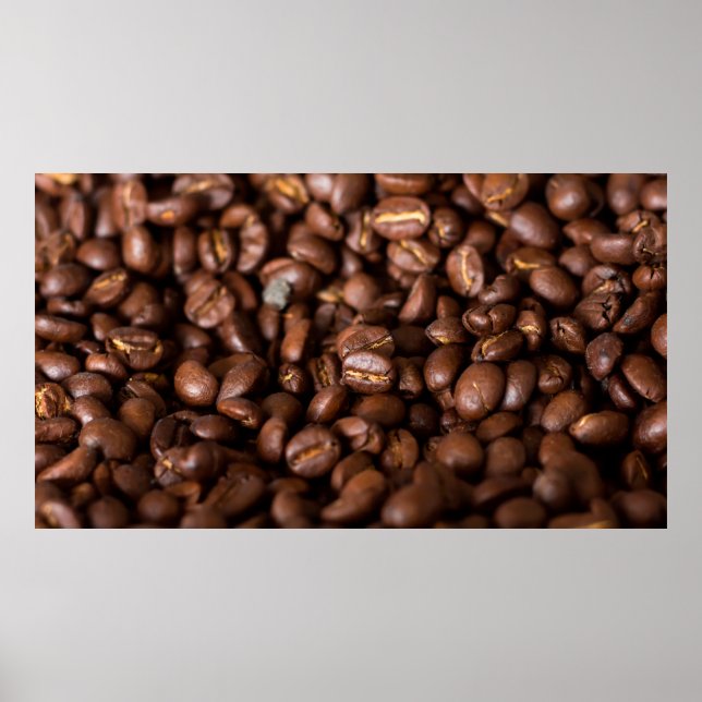 Coffee Beans Backgroundabstract, aroma, background Poster (Front)