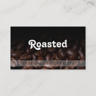 Coffee Beans / Barista Business Card