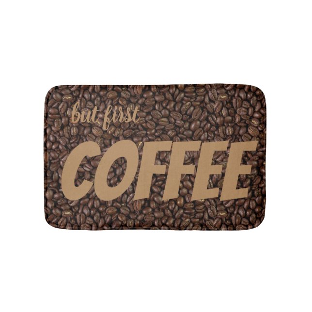 Coffee Beans Bath Mat (Front)