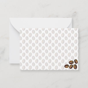 Coffee Beans Blank Note Card