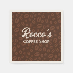 Coffee Beans Brown Napkin