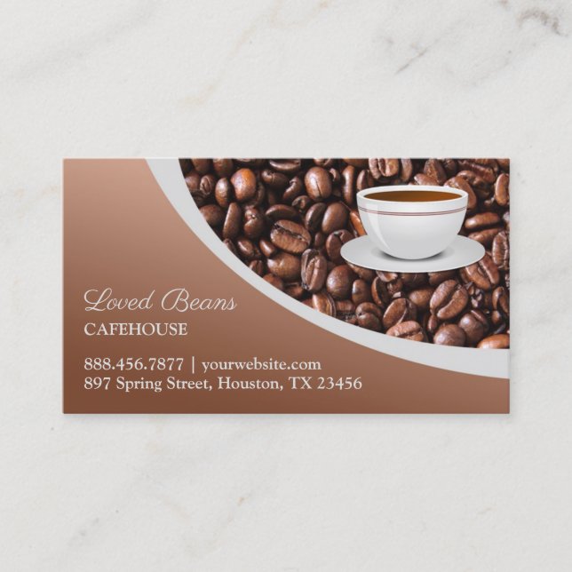 Coffee Beans Business Card (Front)