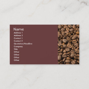 Coffee Beans Business Card