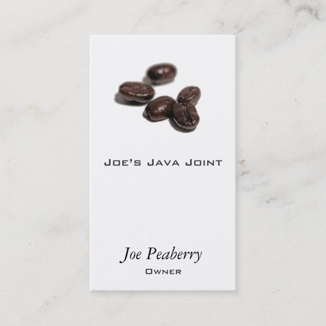 Coffee Beans Business Card (Front)