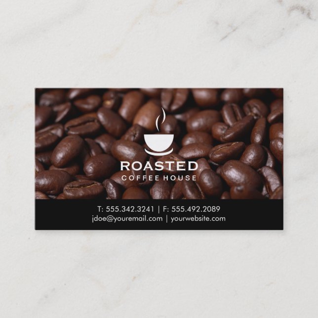 Coffee Beans Business Card (Front)