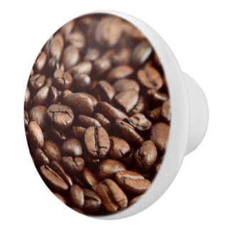 Coffee beans ceramic knob