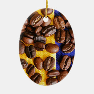 Coffee Beans Ceramic Tree Decoration
