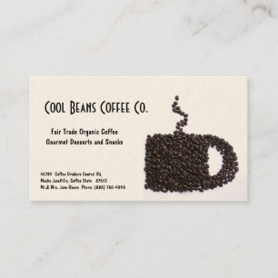 Coffee Beans Cup - Cool Beans! Business Card