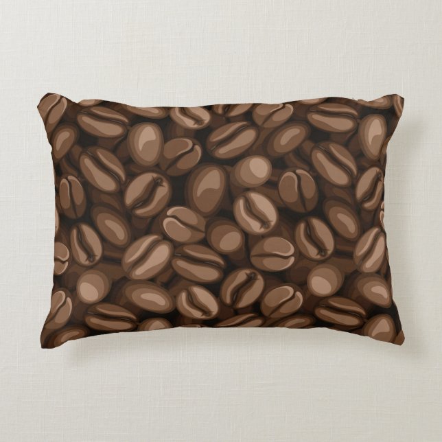Coffee beans decorative cushion (Front)