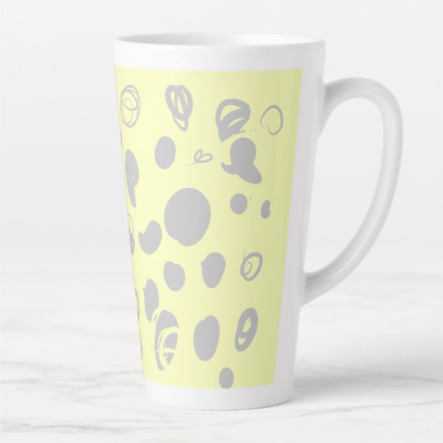 Coffee beans design latte mug (Right)