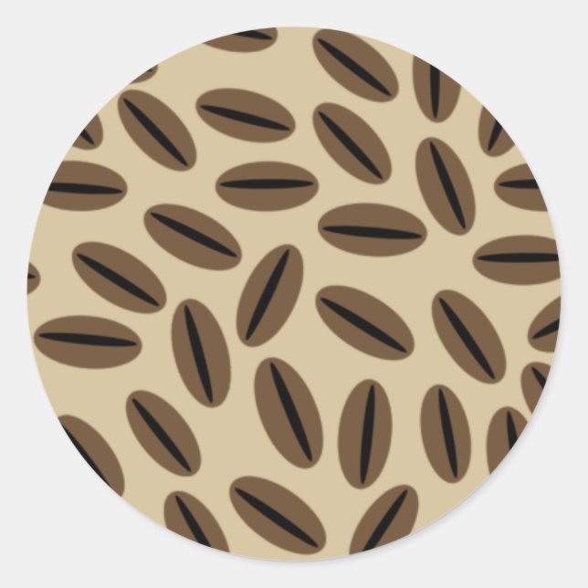Coffee Beans Envelope Seal Sticker (Front)