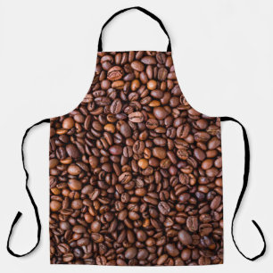 Coffee beans food texture pattern apron