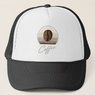 Coffee Beans For Espresso And Retro Barista Trucker Hat