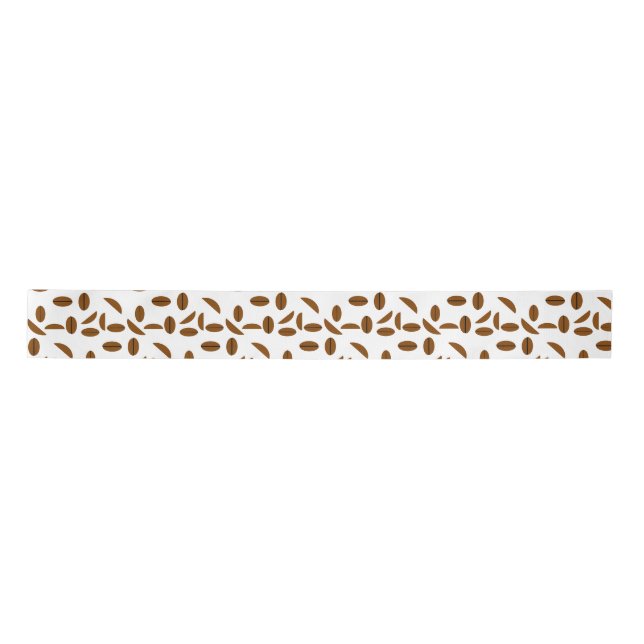 Coffee Beans Galore Ribbon Satin Ribbon (Front)