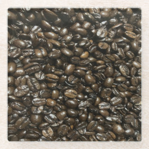 Coffee Beans Glass Coaster