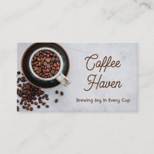 Coffee Beans in Mug Loyalty Card
