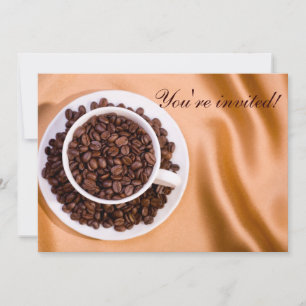 Coffee beans invitation