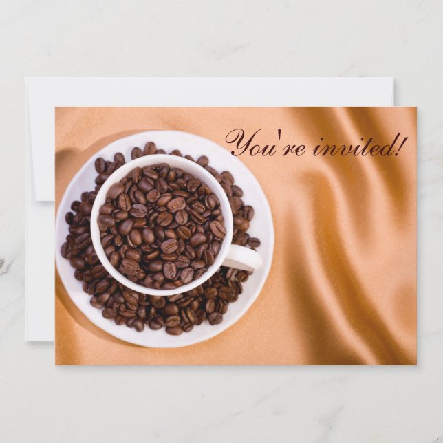 Coffee beans invitation (Front)
