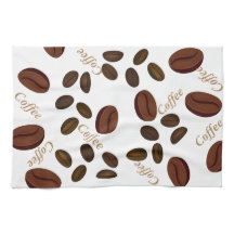 Coffee Beans Kitchen Towel 16" x 24"