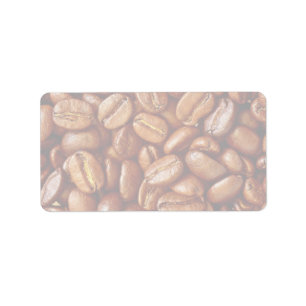 Coffee beans label