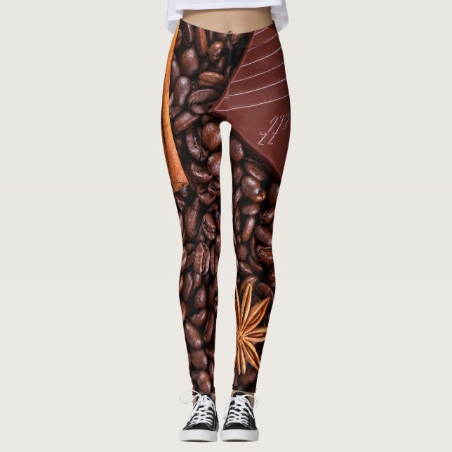 Coffee beans Leggigs Leggings (Front)
