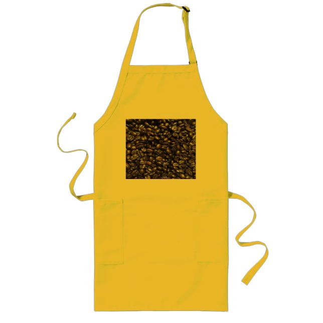 Coffee Beans Long Apron (Front)