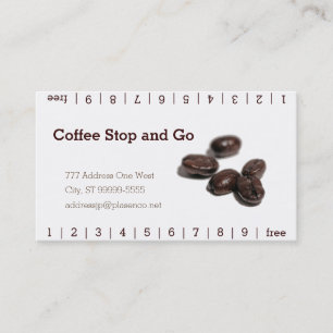 Coffee Beans Loyalty Card