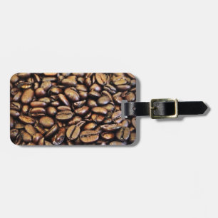 coffee beans luggage tag