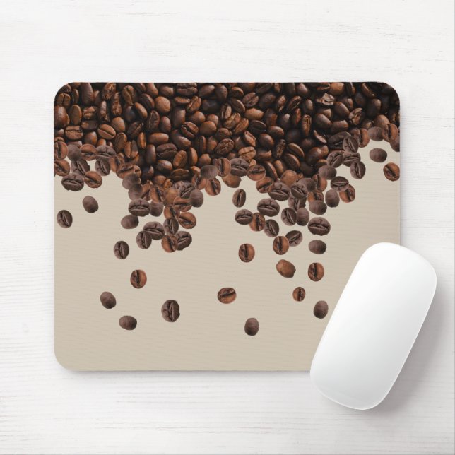 Coffee Beans Mouse Mat (With Mouse)