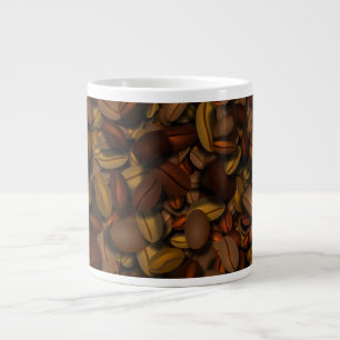 Coffee Beans on Coffee Beans Large Coffee Mug