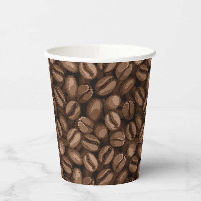 Coffee beans paper cups (Left)