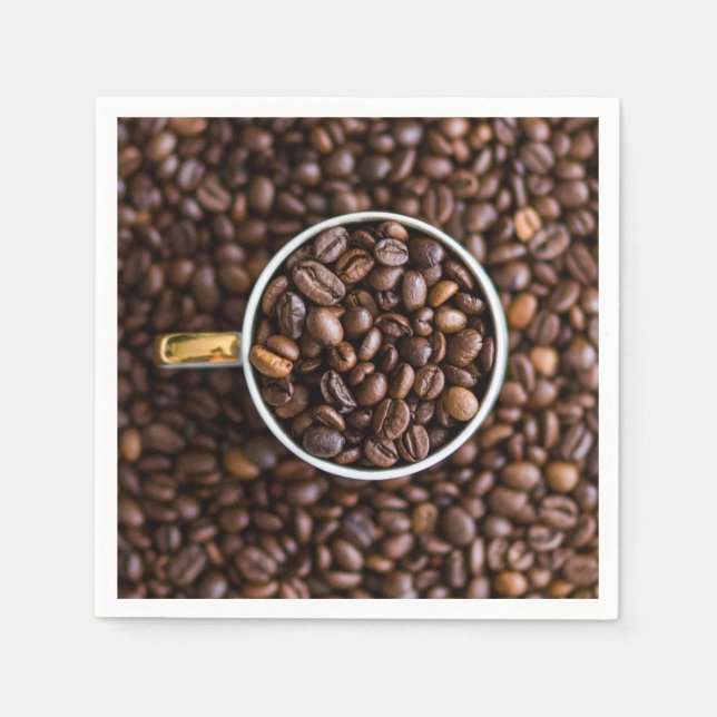 Coffee Beans paper napkins (Front)