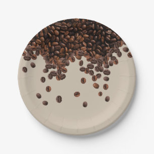 Coffee Beans Paper Plate