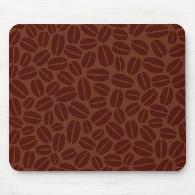 Coffee Beans Pattern Mouse Mat (Front)