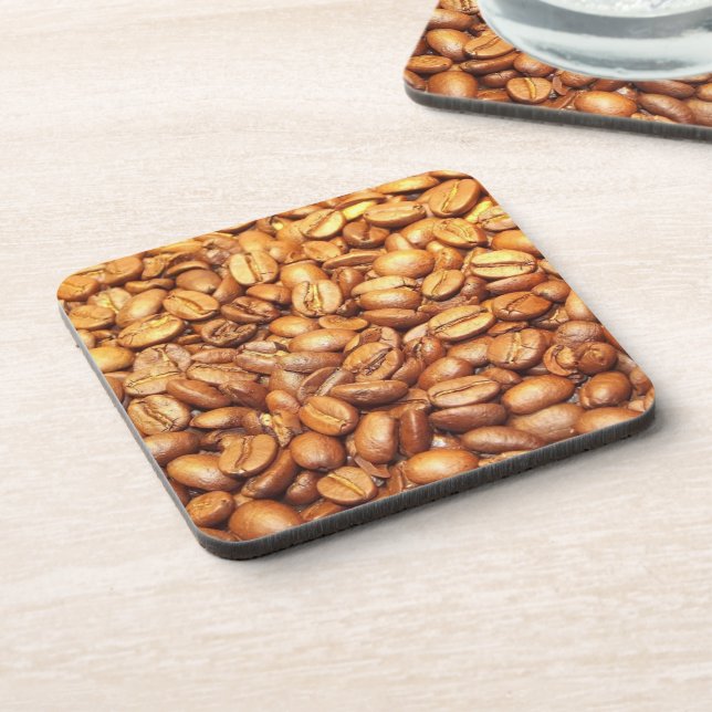 Coffee Beans Photograph Coaster (Left Side)