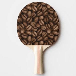 Coffee beans ping pong paddle