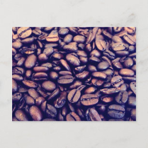 coffee beans postcard