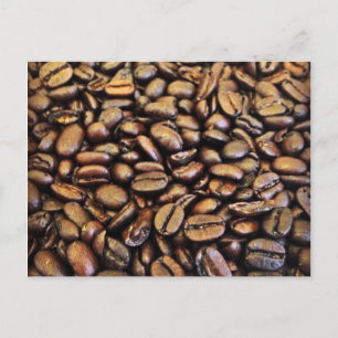 coffee beans postcard