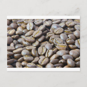 coffee beans postcard
