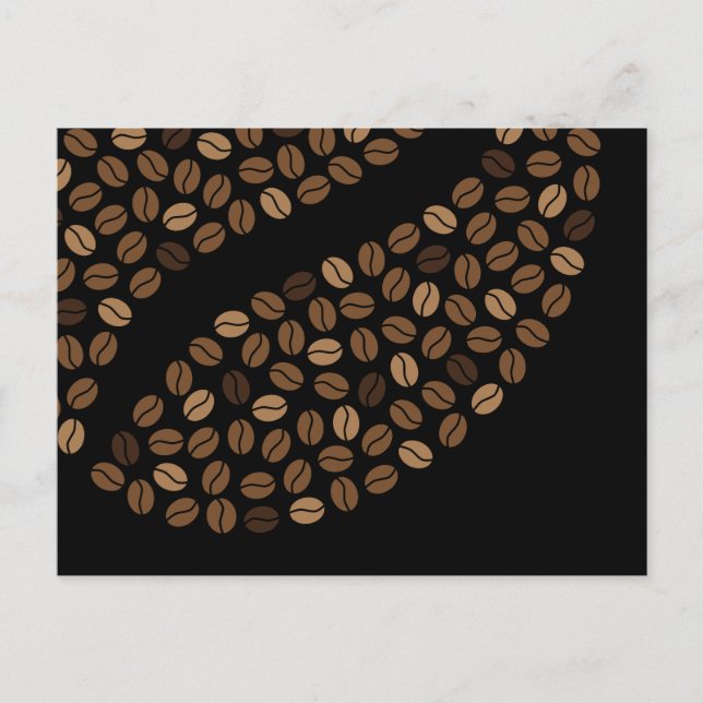 coffee beans postcard (Front)