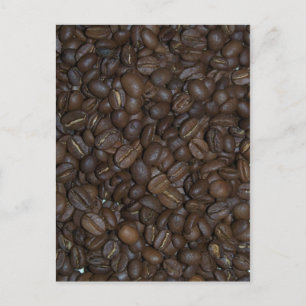 Coffee beans postcard