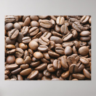 Coffee beans poster