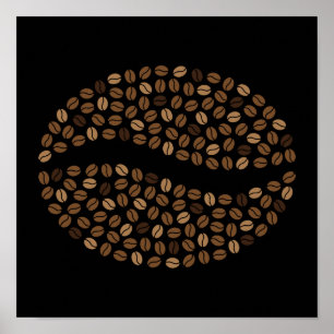 coffee beans poster